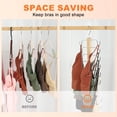 thumbnail image 6 of sixwipe 2 Pack Tank Top Hanger, Wooden Bra Organizer for Closet, Maximum 12 Storage Capacity, Top 360 degrees Rotation, Hanging Space Saving Hook for Tank Tops, Sport Bras, Camisoles, Lingeries, 6 of 7