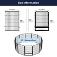 thumbnail image 3 of SunsGrove Decorative Garden Fence with 2 Gates 40 in(H) x 35.7 ft(L) 16 Panels, Heavy Duty Metal Animal Barrier Fence for Yard, Flower Bed Fencing, Garden Border Fence, Easy Set Up, Black, 3 of 9