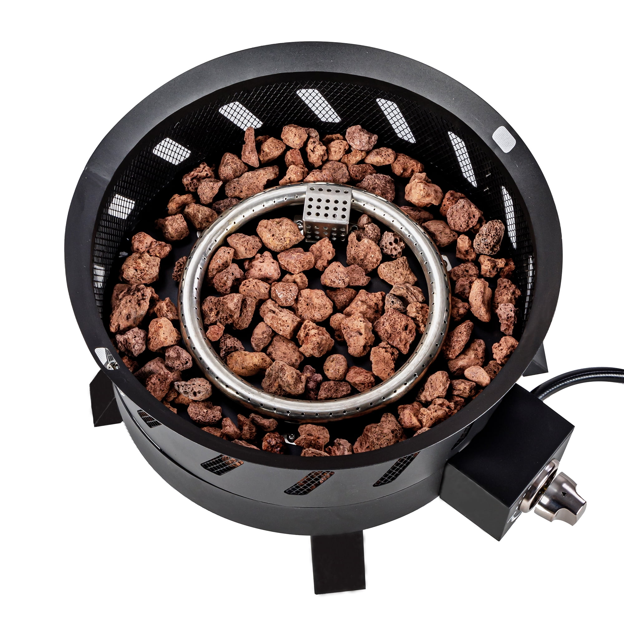 Lava Star Portable Propane Outdoor Fire Pit 17.3-Inch 50,000 BTU Camping Gas Firepit