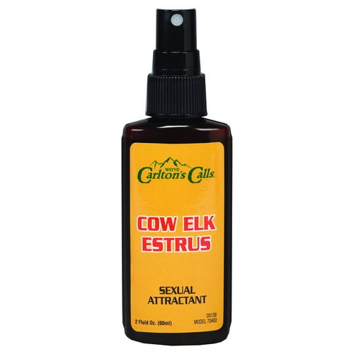 Hunters Specialties Cow Elk Estrus Urine Scent 2 OZ Atomizer Spray Bottle Powerful Natural Cover Scent Deer Lure Attractant for Hunting