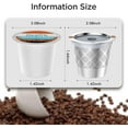 thumbnail image 7 of Reusable k Cup Coffee pod Filters,Universal stainless steel Refillable k Cups Filter Use for Keurig 2.0 and 1.0 Coffee Makers-machine(1pack)…, 7 of 7