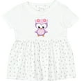 thumbnail image 3 of Inktastic Cute Pink and Purple Owl Girls Baby Dress, 3 of 5