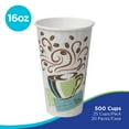 thumbnail image 2 of Dixie PerfecTouch 16 oz. Paper Coffee Cups By GP PRO, Coffee Haze Design, 500 Count (25 Disposable Cups Per Sleeve, 20 Sleeves Per Case), Style #5356DX, 2 of 8