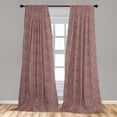 thumbnail image 4 of Ambesonne Astrology Curtains, Swirling Haired Ladies, Pair of 28"x63", Dark Khaki and Dried Rose, 4 of 4
