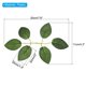 thumbnail image 2 of Uxcell Hojas Artificiales de Rosa, Hojas Falsas de Seda Verde para Boda DIY, Verde Oscuro 20 Pcs, 2 of 7