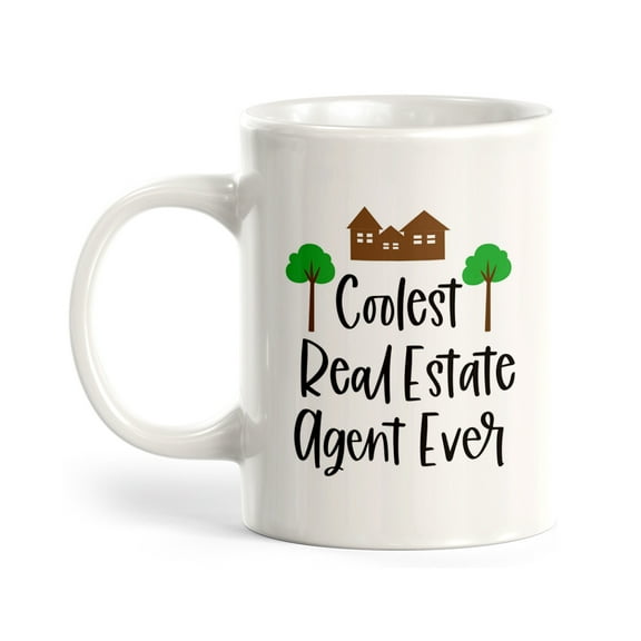 Designs ByLITA Coolest Real Estate Agent Ever 11oz Plastic Coffee Mug