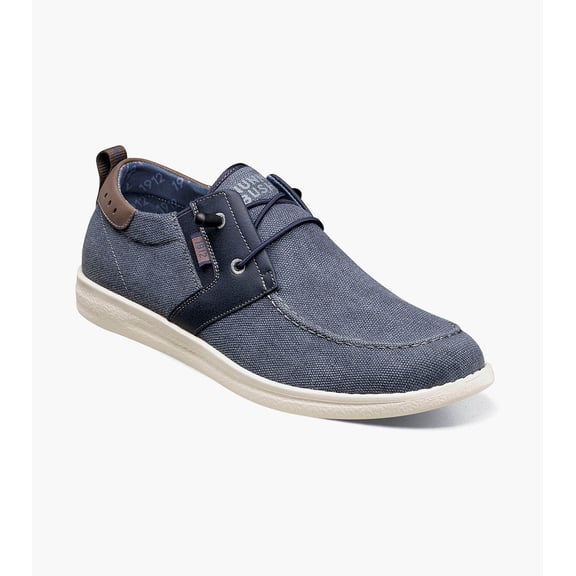 Nunn Bush Brewski Men's Moc Toe Slip On, Navy, 8