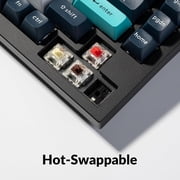 Keychron Q1 Max RGB QMK/VIA Custom Mechanical Keyboard, Hot-Swappable Full Metal Programmable Knob with Gateron Jupiter Brown Switch, 2.4 GHz/Bluetooth/Wired Gaming Keyboard for Mac Windows Linux