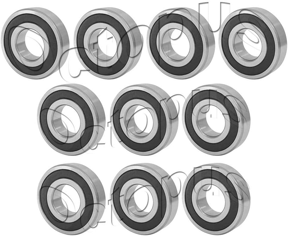 5PC Premium R6 2RS ABEC3 Rubber Sealed Deep Groove Ball Bearing 3/8x 7/8x 9/32" 