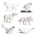 thumbnail image 2 of Juego de figuras de animales marinos y oceánicos, 6 piezas de minifiguras de animales, modelos de aprendizaje de animales, figuras de minifiguras de animales, juguete, solución innovadora, 2 of 7