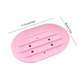 thumbnail image 3 of Silicone Soap Bowl With Drainage Holes Non Slide Elliptical Soap Container For Bathroom And Shower Use, 3 of 6
