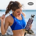 thumbnail image 5 of Yayeee 20oz Insulated Water Bottle Double Wall Stainless Steel with Flip Straw Lid, Purple Flowers Pattern, 5 of 7