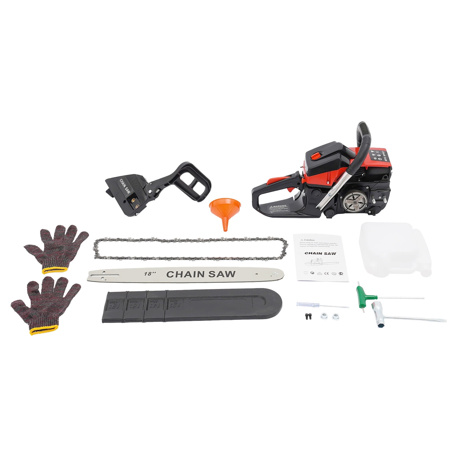 ToppiJoy 2200W 58CC Chainsaw 18 inch Gas Powered,2800-11000rpm Handheld Cordless Gasoline Chain Saws 2-Stroke, Chainsaw for Trees Wood Forest Cutting