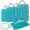 Blue, variant on Gonex 6 Set Compression Packing Cubes Expandable Travel Luggage Organizers with Shoe Bag, Toiletry Bag