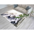 thumbnail image 2 of Area Rugs, Personalizeds Rugs, Japanese View Rug, Mountain View Rug, View Rug, Luxury Rugs, Mountain Landscape Rugs, Gift Rugs, Home Decor, 3.3'x6.5' - 100x200 cm, 2 of 8