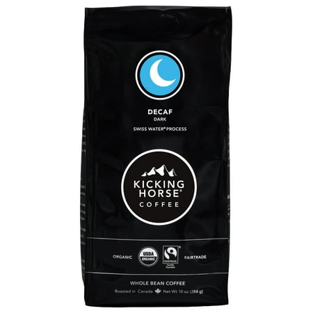 Kicking Horse Coffee, Decaf Whole Bean Coffee, Dark Roast, 10 (Best Decaffeinated Coffee Beans)