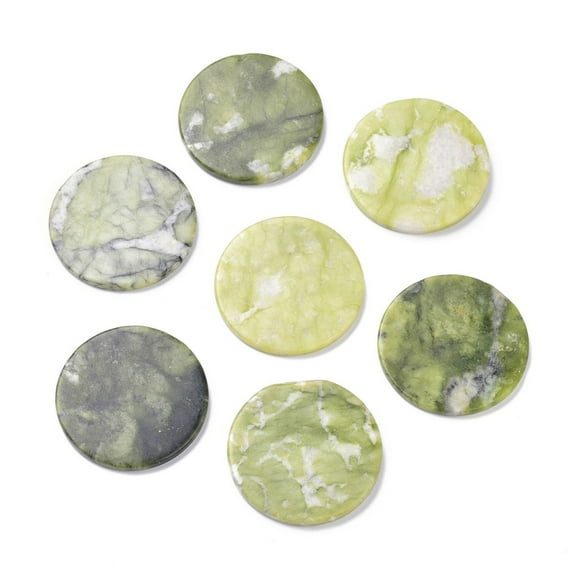 5pcs Chinese /Southern Beads Flat Round 49x4~5.5mm