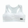 thumbnail image 4 of Girls Sports Bras Thin vest cotton Breathable Molded Microfiber No Wire Girls Bra, 4 of 5