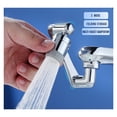 thumbnail image 3 of Stainless Steel Universal 1080 °Swivel Robotic Arm Swivel Extension Faucet Aerator Kitchen Sink Faucet Extender 2Water Flow Mode ,bar Laundry RV Farmhouse, 3 of 7