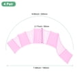 thumbnail image 3 of Uxcell 4 Pair Silicone Swimming Gloves Webbed Half-Finger Frog Type Medium Gloves Pink, 3 of 7