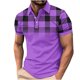 thumbnail image 1 of Camisa Casual Impresa de los Hombres, Top de Solapa de Manga Corta en Tela de Malla Ligera para Uso Al Aire Libre Y Diario, Blusa de Suéter Elegante, 1 of 9
