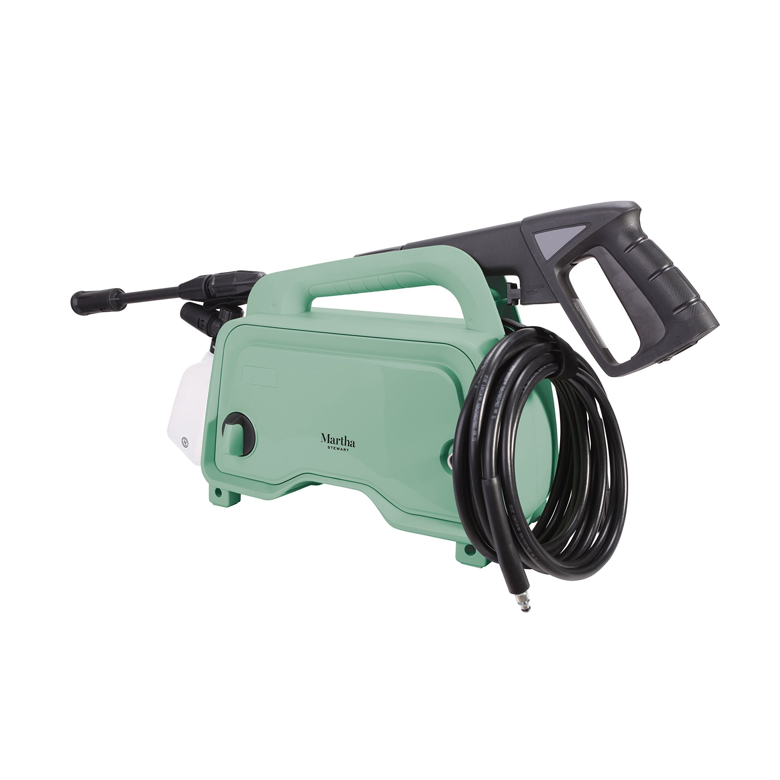 Martha Stewart MTS-1300PW-MGN Electric Pressure Washer with Adjustable Spray Wand, 11 Amp (Mint)