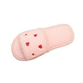 thumbnail image 2 of Aueoeo Women's House Slipper Heart Graphic Decr Open Toe Comfy Fuzzy Shoes Casual Bedroom Outdoor Slippers, 2 of 7
