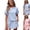 34# Blue, variant on Womens 2 Piece Skort Set 2026 Pearl Embellished Puff Short Sleeve Scallop Trim Top Summer Matching Lounge Outfits Pink S
