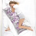 thumbnail image 4 of Floral Body Pillow Cover – Soft & Breathable, Hidden Zipper, 20"x54", Vintage Wildflower & Botanical Print with Butterflies & Bees – Gift for Side Sleepers, Pregnancy, Farmhouse Decor, 4 of 7