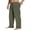Olive Green, variant on Pinspark Men's Baggy Cargo Sweatpants Open Bottom Straight Leg Loose Fit Drawstring Waist Deep Pockets