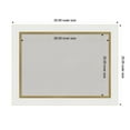 thumbnail image 3 of Amanti Art Grey Cork Board Framed Eva White Gold Bulletin Board 33 in. x 25 in., 3 of 7