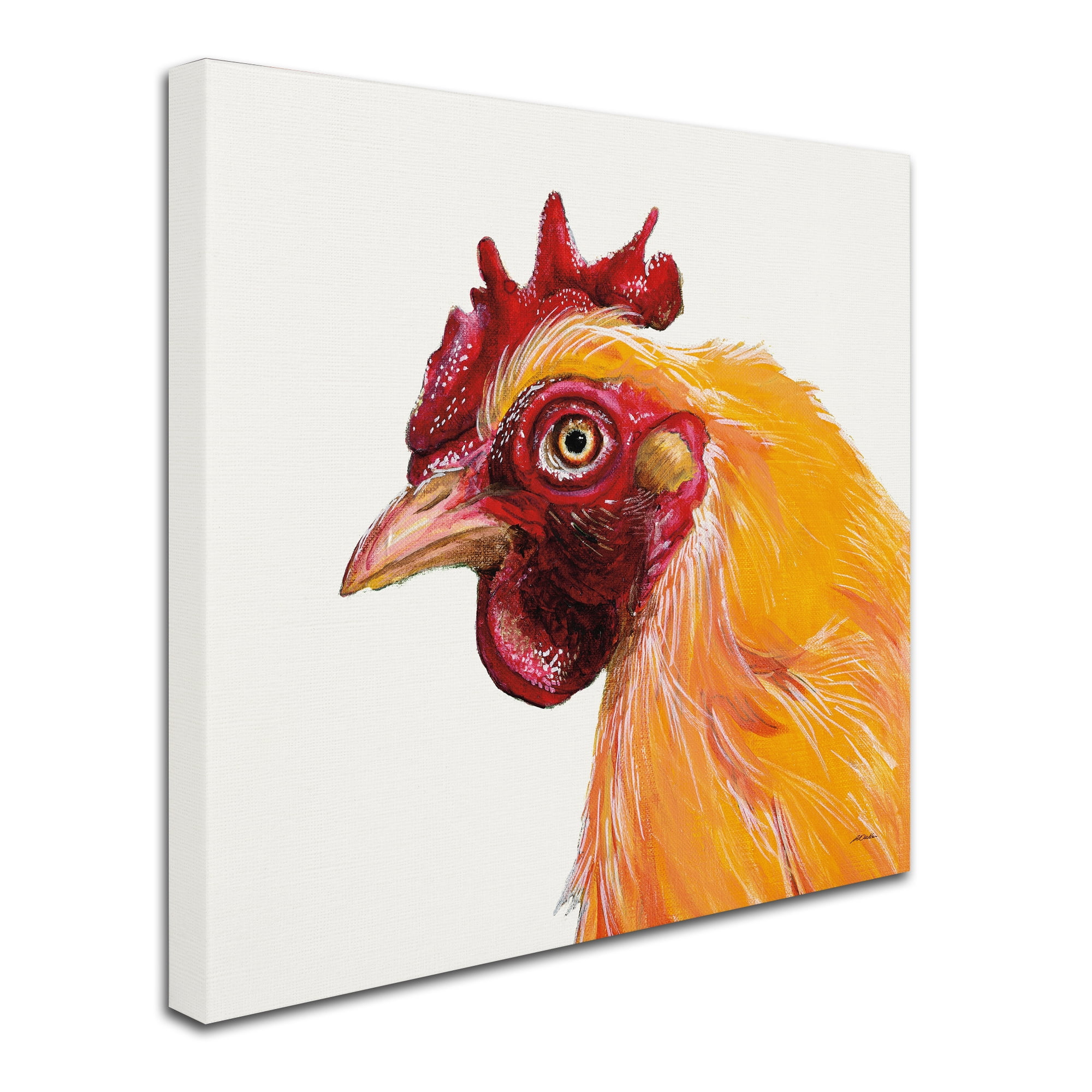 Trademark Fine Art 'Her Hilda Crop on White' Canvas Art by Patsy Ducklow