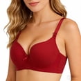 thumbnail image 5 of Hrsba Underwire Bras for Women Solid Color Smooth Push Up Thin Breathable Daily Wear Bras, 5 of 5