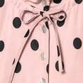 thumbnail image 6 of Sewkxo Colorful world Womens Polka Dot Jacket Drawstring Hem Button Front Cropped Lightweight Jacket Relaxed fit Coat with Pockets,Pink L, 6 of 6