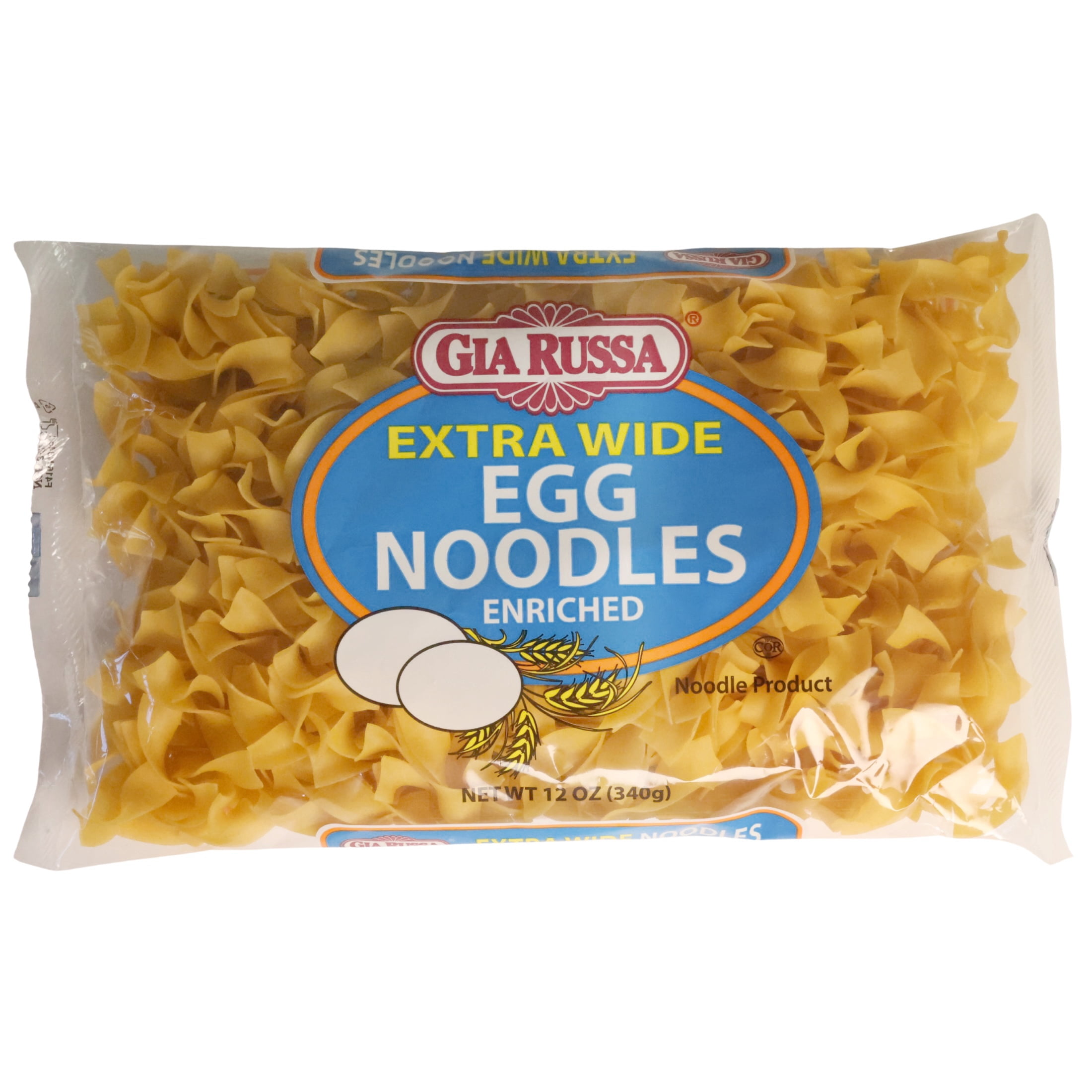 (2 pack) Gia Russa Enriched Extra Wide Egg Noodles, 12 oz