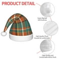 thumbnail image 4 of Honeii colorful plaid Print Hat Santa Claus Hat For Xmas Party, Christmas Caps For Boys Girls Child,Christmas Beanie, 4 of 6