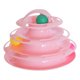thumbnail image 1 of (Color rosa) Juguetes para gatos 2 en 1, juguete de laberinto para gatos de 4 capas, juguete de bolas de juego para gatos gatitos, juguete interactivo para gatos con hierba gatera, campanas y plumas, 1 of 5