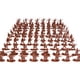 thumbnail image 1 of Bigworldlittlethings 100x Mini Modelos Suficientes para Decoración Marrón yotijar soldados juguetes, 1 of 3