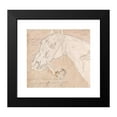 thumbnail image 2 of James Seymour 16x15 Black Modern Framed Museum Art Print Titled - Head of a Horse, Facing Left, 2 of 5