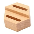 thumbnail image 1 of Wood Holder Jewelry Accessories Gifts Display Engagement Shop Hexagon 2 Slot, 1 of 8