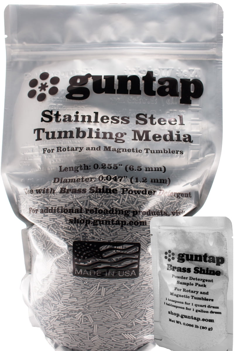 0.047 Diameter 2 lb Stainless Steel Tumbling Media Pins 0.255 Length