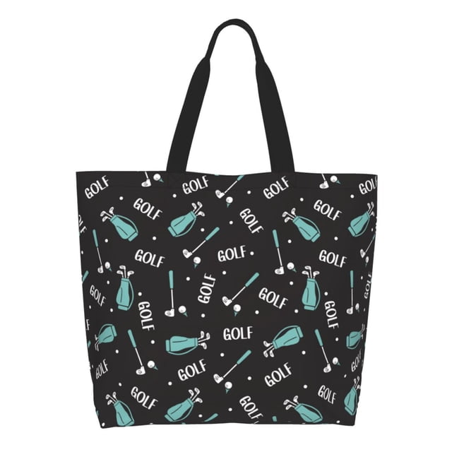 Disketp Golf Bags And Balls Bolsa Tote Estampada para Mujer, Bolso de Hombro y de Mano para Compras y Viajes