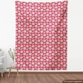 thumbnail image 4 of Ambesonne Floral Fabric by the Yard Upholstery, Contemporary Flowers Art, 2 Yards, Dark Coral and Pale Peach, 4 of 5