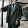 thumbnail image 2 of Chaqueta de talla grande para hombre, trajes y blazers de talla grande para hombre, abrigos de fiesta de un solo pecho, ropa de moda de primavera 2024, ropa masculina, 2 of 5