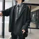 thumbnail image 2 of Chaqueta de talla grande para hombre, trajes y blazers de talla grande para hombre, abrigos de fiesta de un solo pecho, ropa de moda de primavera 2024, ropa masculina, 2 of 4