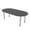 Asian Night w/Silver Base no Electric, variant on 5Ft Racetrack Conference Table With Post Legs Power And Data