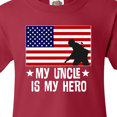 thumbnail image 4 of Inktastic Military Uncle is my Hero US Flag Youth T-Shirt, 4 of 5