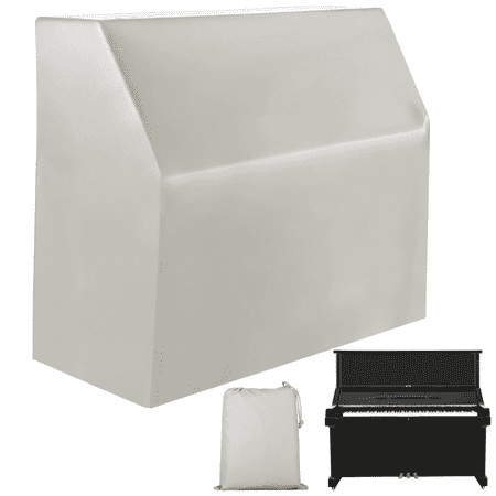 Upright Piano Cover, Piano Full Cover Dustproof Waterproof, Silver-Coated Oxford Fabric Piano Protective Cover, Block Sunlight