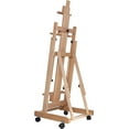 thumbnail image 5 of MONIPA Large Heavy-Duty Studio Art Easel H-Frame Wood Movable Adjustable H 56.30"-91.34" W/4 Locked Wheels, 5 of 9