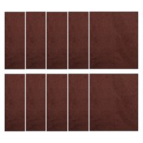 Furnish My Place Modern Plush Solid Chocolate Color Rug - Pets and Kids Friendly Rug, Indoor/Outdoor Mat, Area Rugs Great for Kids, Pets, Event, Living Room, Made in USA, 2' x 2' Square - Set of 10